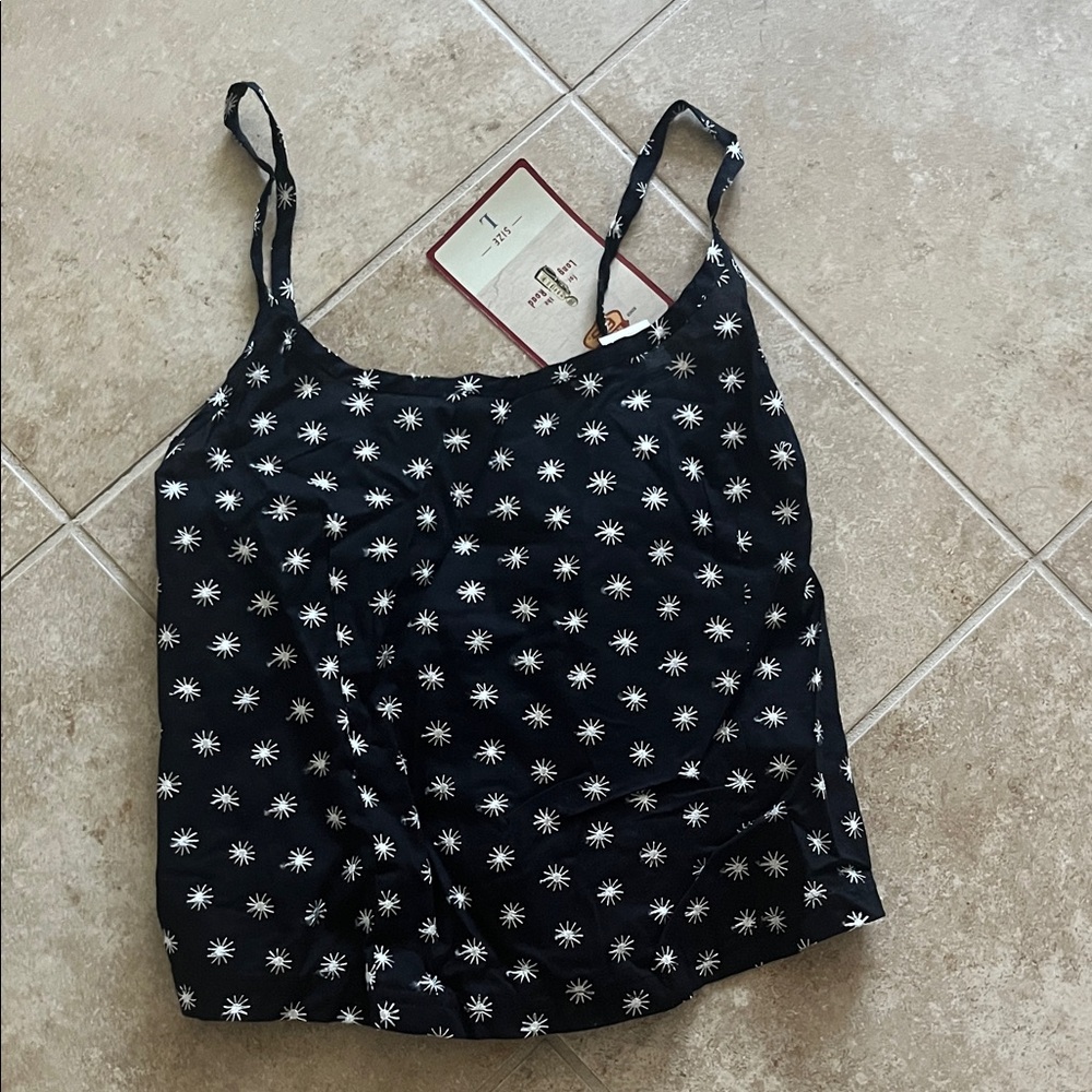 Route 66 Navy Top with White Star Pattern